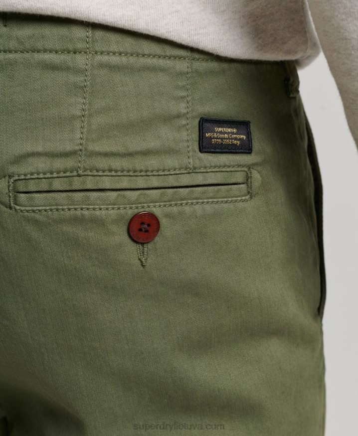 Superdry Officer Chino Shorts Khaki Men