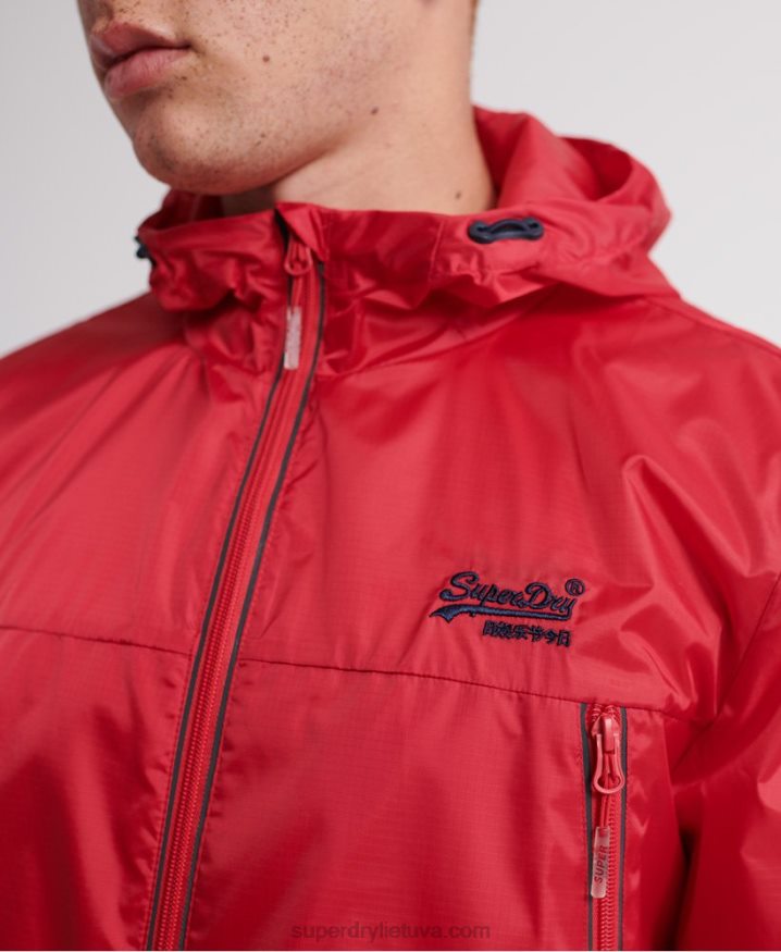 Superdry Offshore Packable Cagoule Red Men