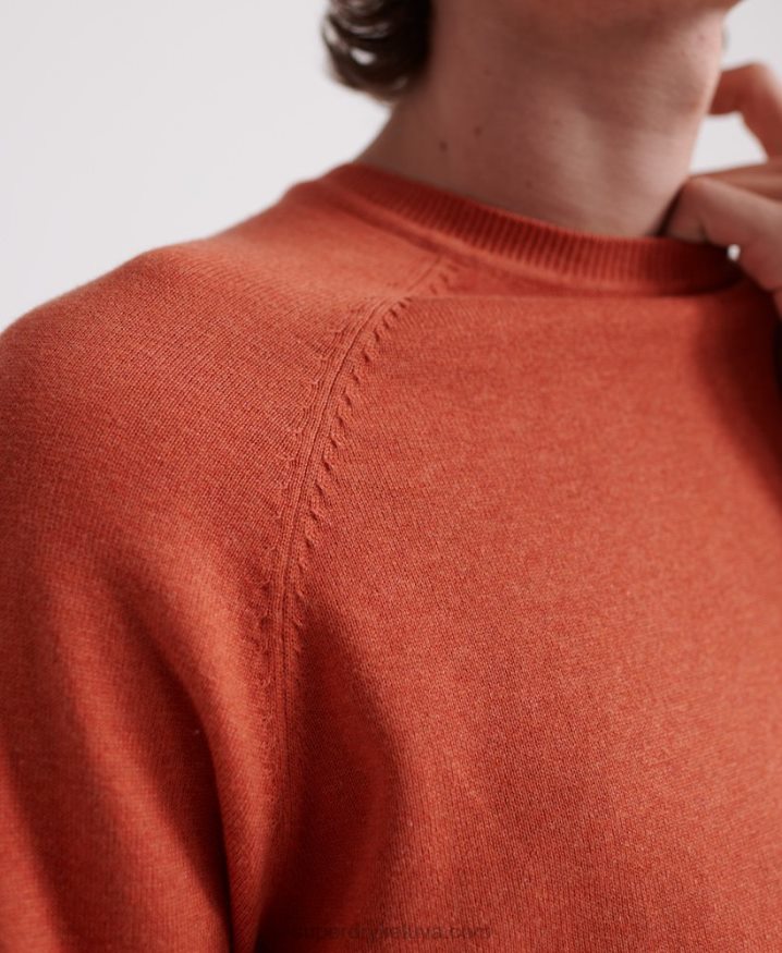 Superdry Orange Label Cotton Crew jumper Orange Men