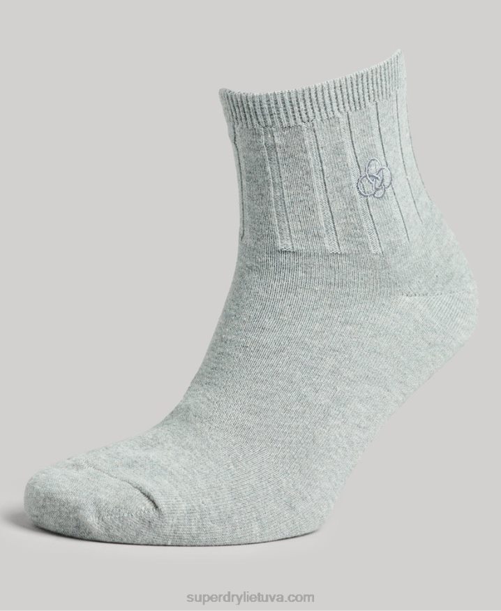 Superdry Organic Cotton Ankle Sock Pack Black Men