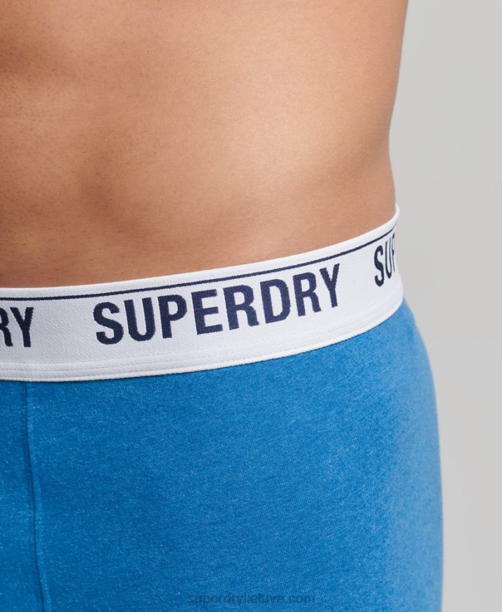 Superdry Organic Cotton Boxer Double Pack Blue Men