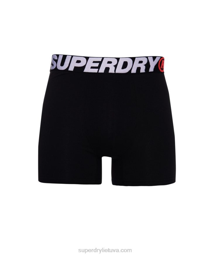 Superdry Organic Cotton Boxer Double Pack Orange Men