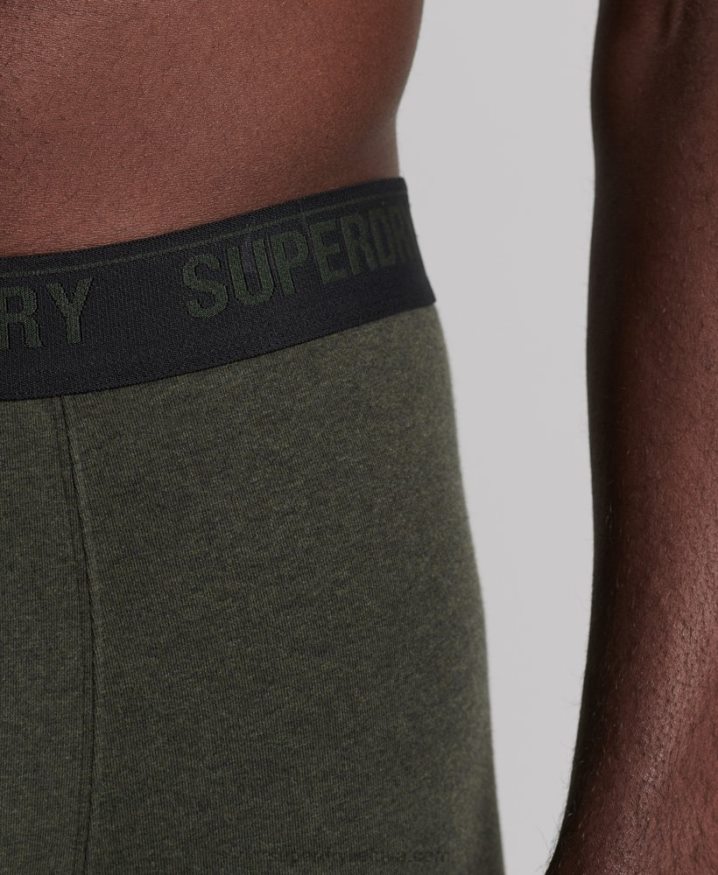 Superdry Organic Cotton Boxers Triple Pack Black Men