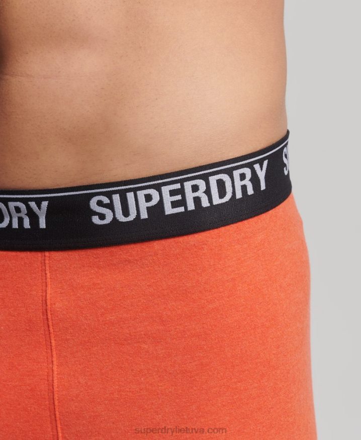 Superdry Organic Cotton Boxers Triple Pack Multi Men