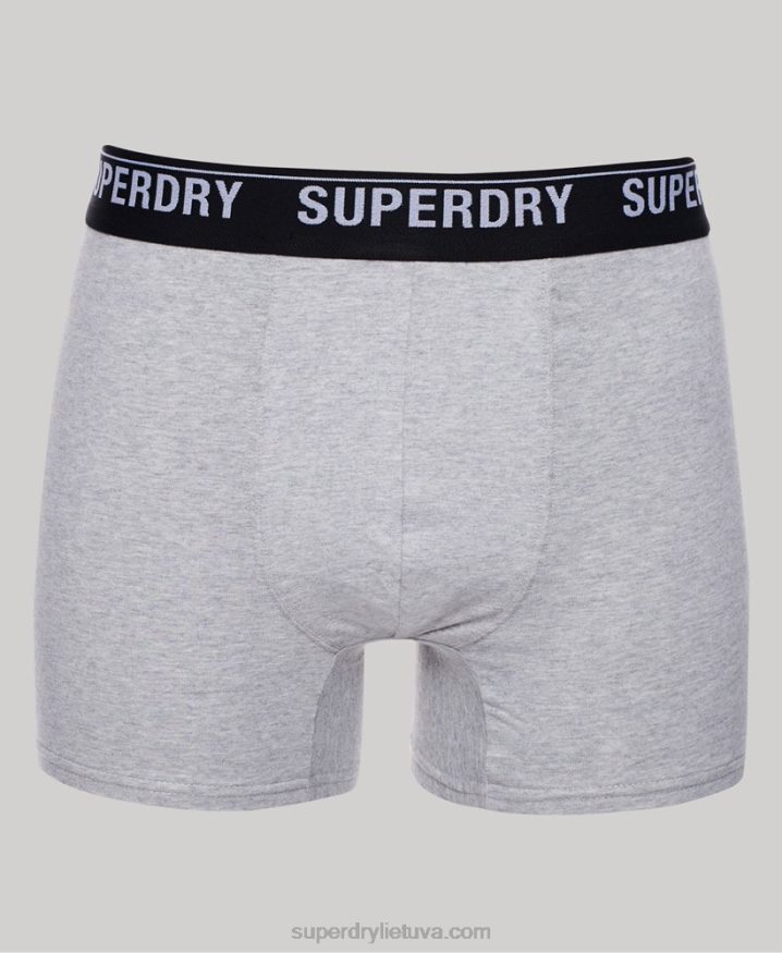 Superdry Organic Cotton Boxers Triple Pack Multi Men