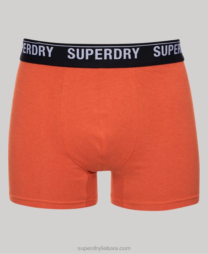 Superdry Organic Cotton Boxers Triple Pack Multi Men