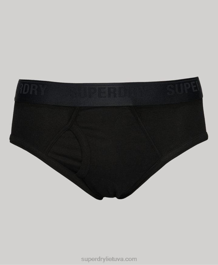 Superdry Organic Cotton Brief Triple Pack Black Men