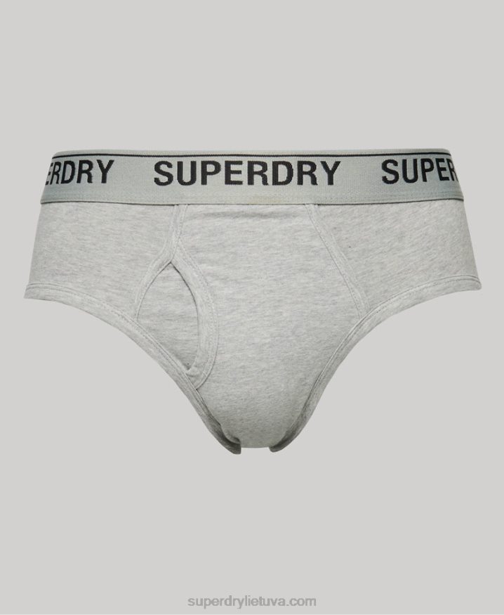 Superdry Organic Cotton Brief Triple Pack Black Men