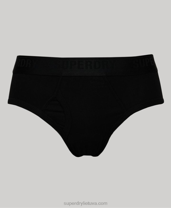 Superdry Organic Cotton Brief Triple Pack Black Men