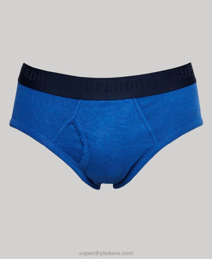 Superdry Organic Cotton Brief Triple Pack Blue Men