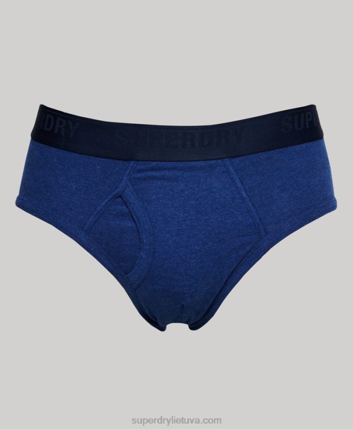 Superdry Organic Cotton Brief Triple Pack Blue Men