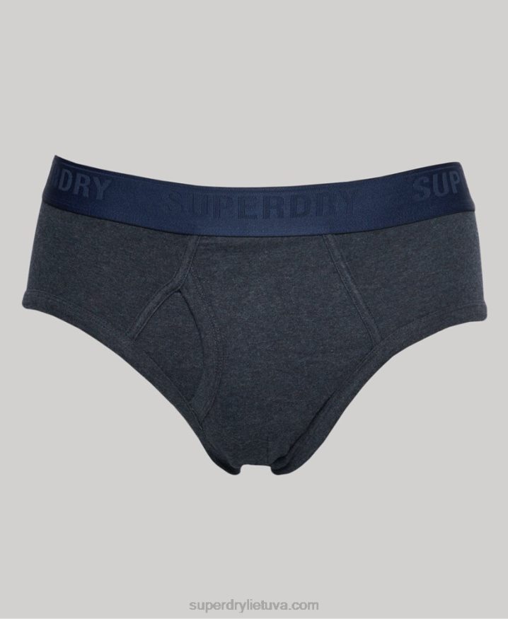 Superdry Organic Cotton Brief Triple Pack Blue Men