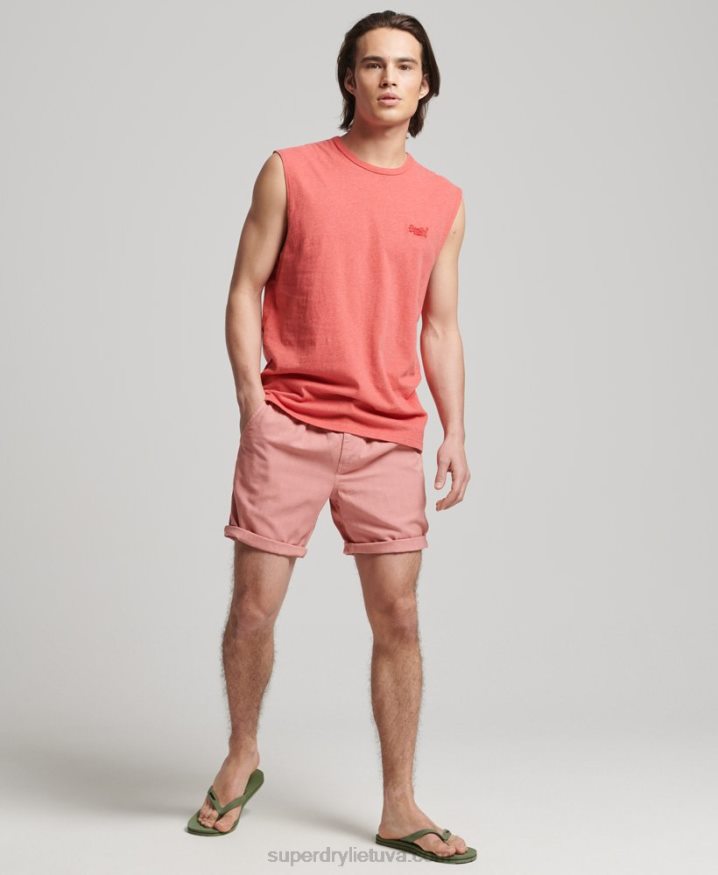 Superdry Organic Cotton Classic Tank Top Pink Men