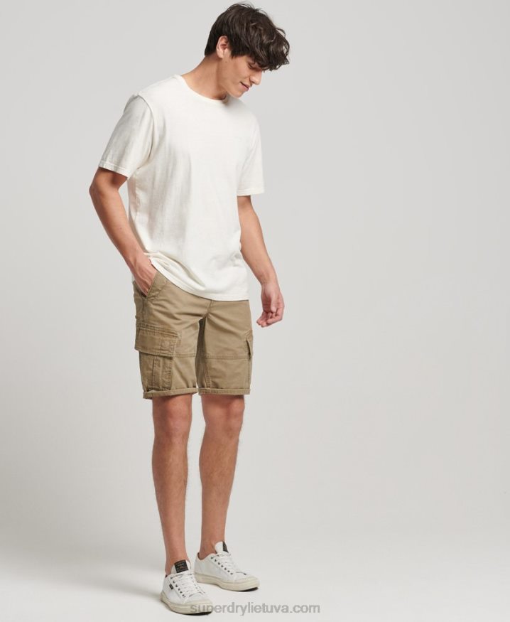 Superdry Organic Cotton Core Cargo Shorts Beige Men