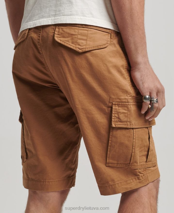 Superdry Organic Cotton Core Cargo Shorts Brown Men