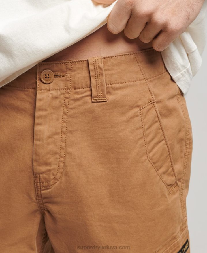 Superdry Organic Cotton Core Cargo Shorts Brown Men