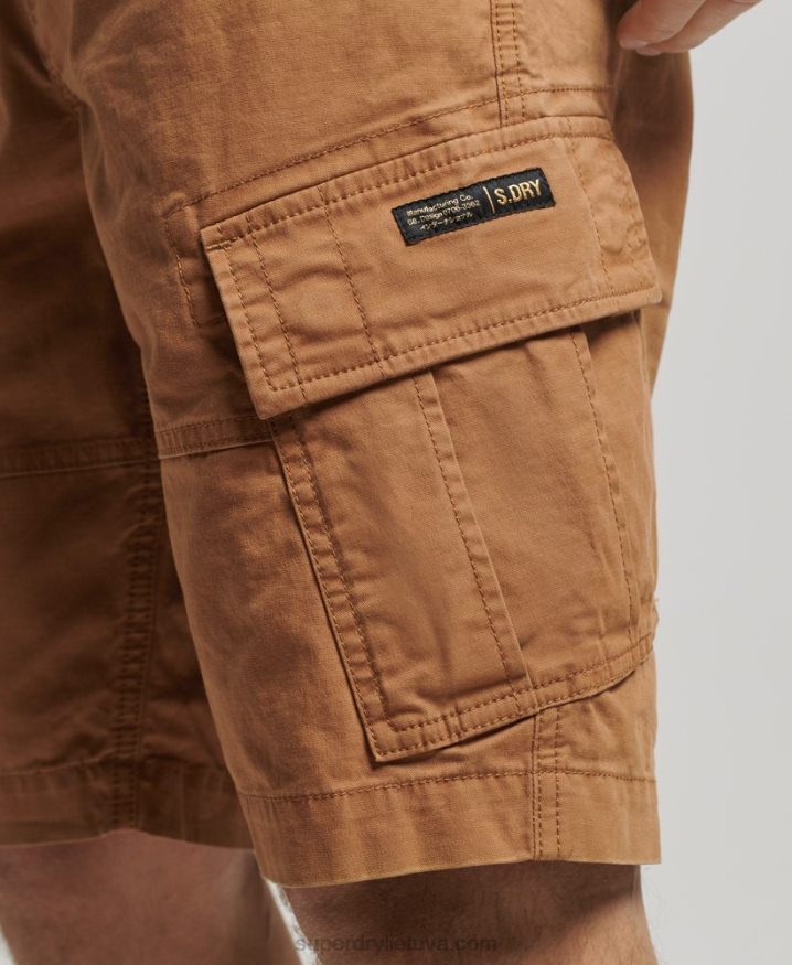 Superdry Organic Cotton Core Cargo Shorts Brown Men