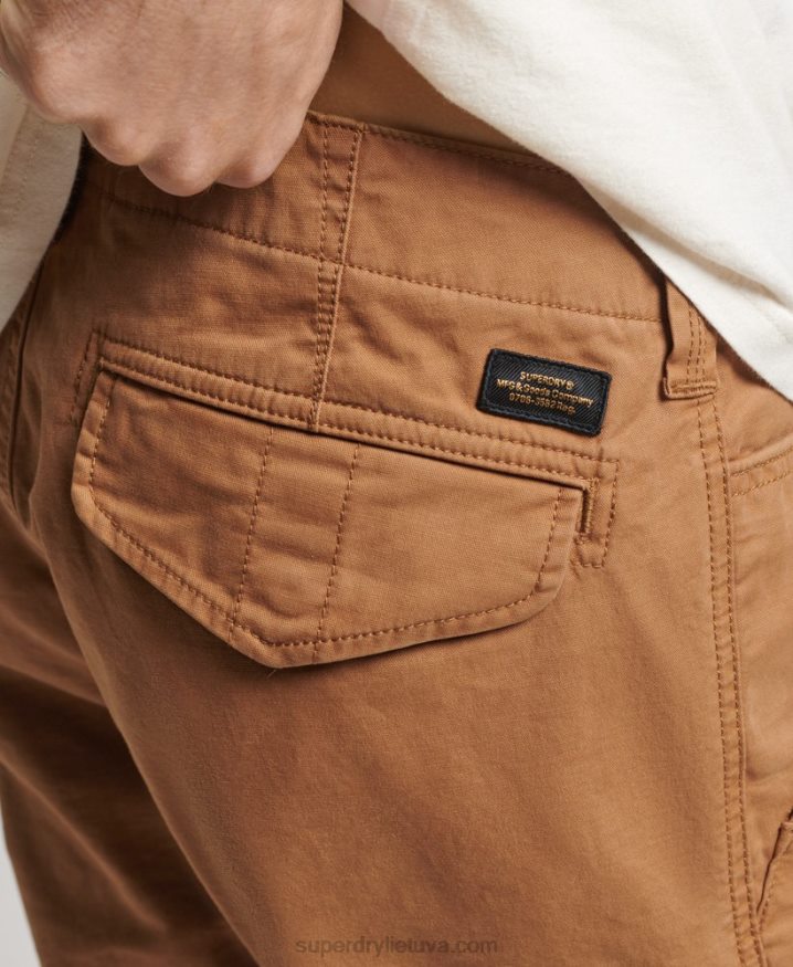 Superdry Organic Cotton Core Cargo Shorts Brown Men