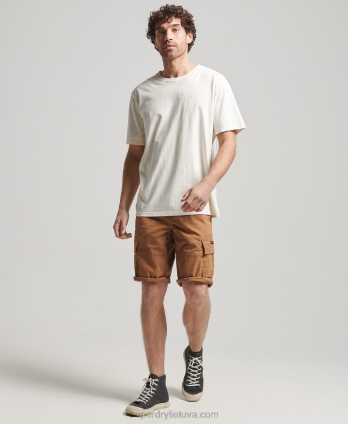 Superdry Organic Cotton Core Cargo Shorts Brown Men