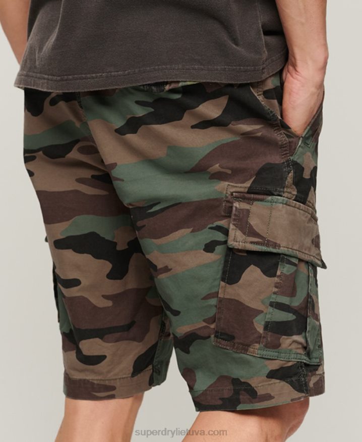 Superdry Organic Cotton Core Cargo Shorts Green Men