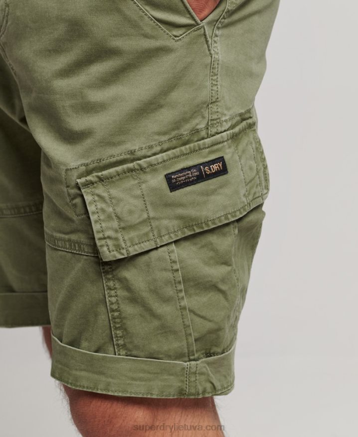 Superdry Organic Cotton Core Cargo Shorts Khaki Men