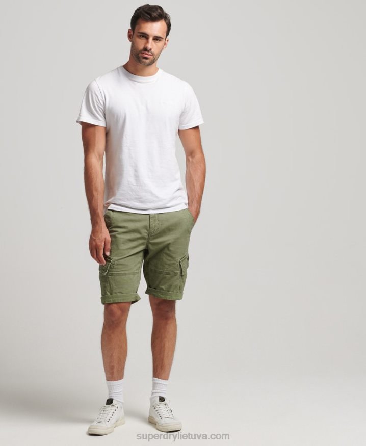 Superdry Organic Cotton Core Cargo Shorts Khaki Men