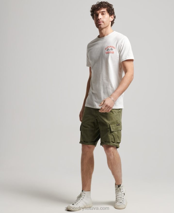 Superdry Organic Cotton Core Cargo Shorts Khaki Men