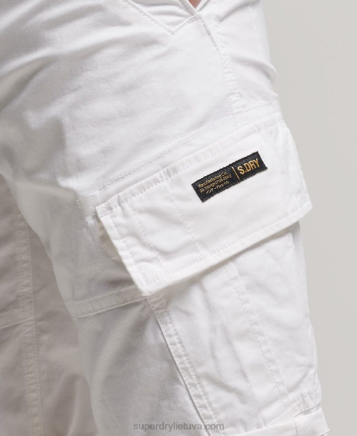 Superdry Organic Cotton Core Cargo Shorts White Men