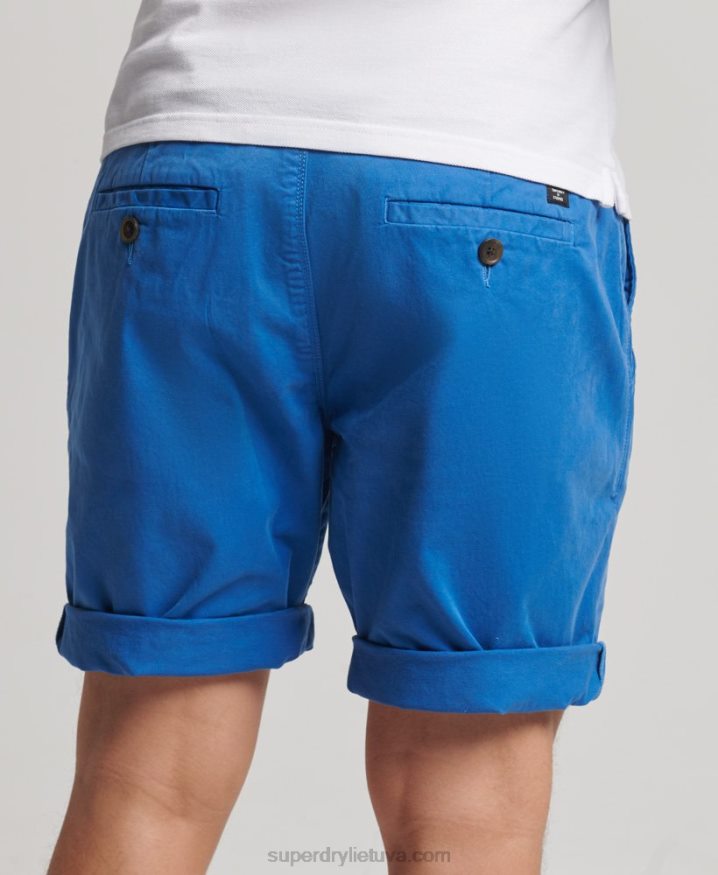 Superdry Organic Cotton Core Chino Shorts Light Blue Men