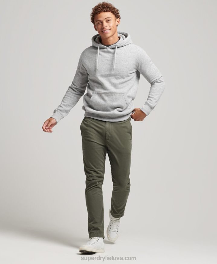 Superdry Organic Cotton Essential Logo Hoodie Grey Men