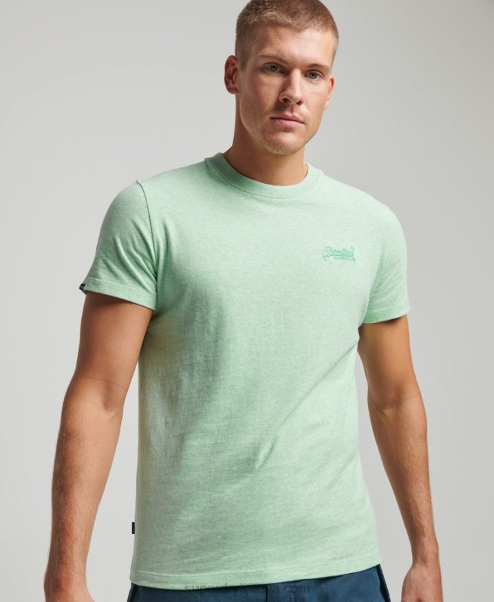 Superdry Organic Cotton Essential Logo T-Shirt Green Men