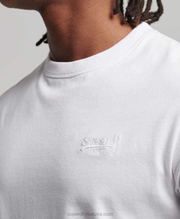 Superdry Organic Cotton Essential Logo T-Shirt White Men