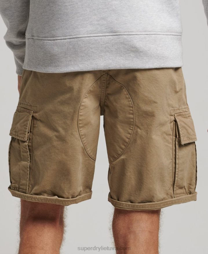 Superdry Organic Cotton Heavy Cargo Shorts Beige Men