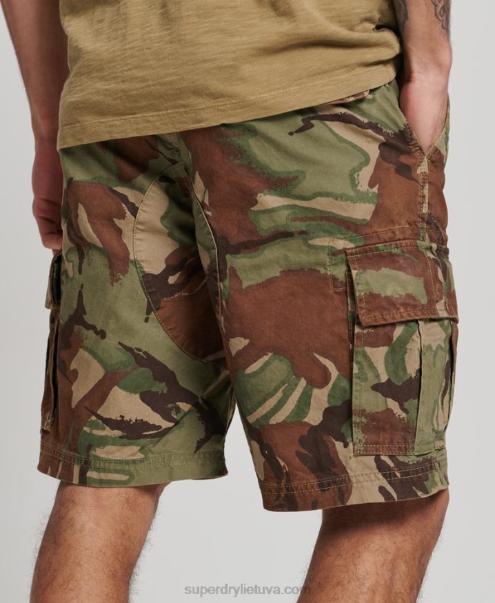 Superdry Organic Cotton Heavy Cargo Shorts Green Men