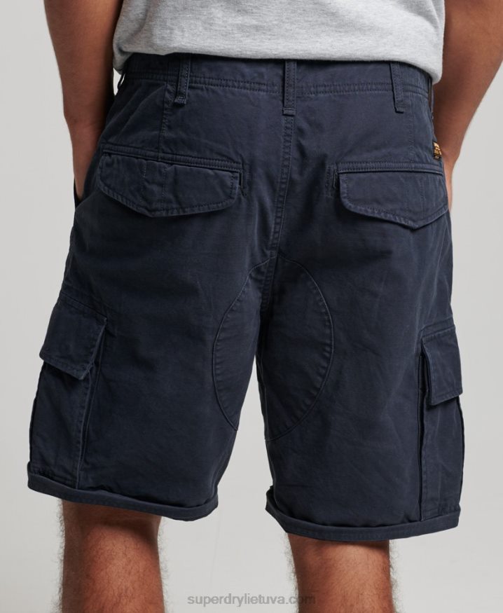 Superdry Organic Cotton Heavy Cargo Shorts Navy Men