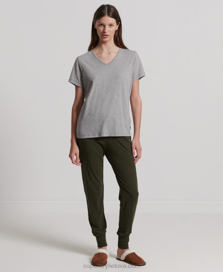 Superdry Organic Cotton Lounge T-Shirt Grey Women