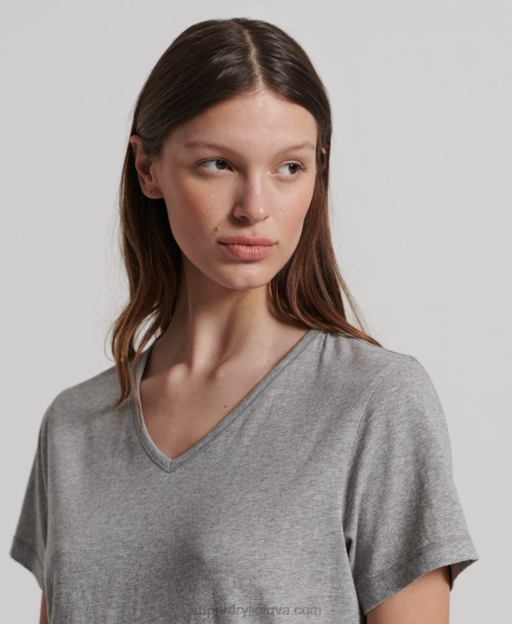 Superdry Organic Cotton Lounge T-Shirt Grey Women