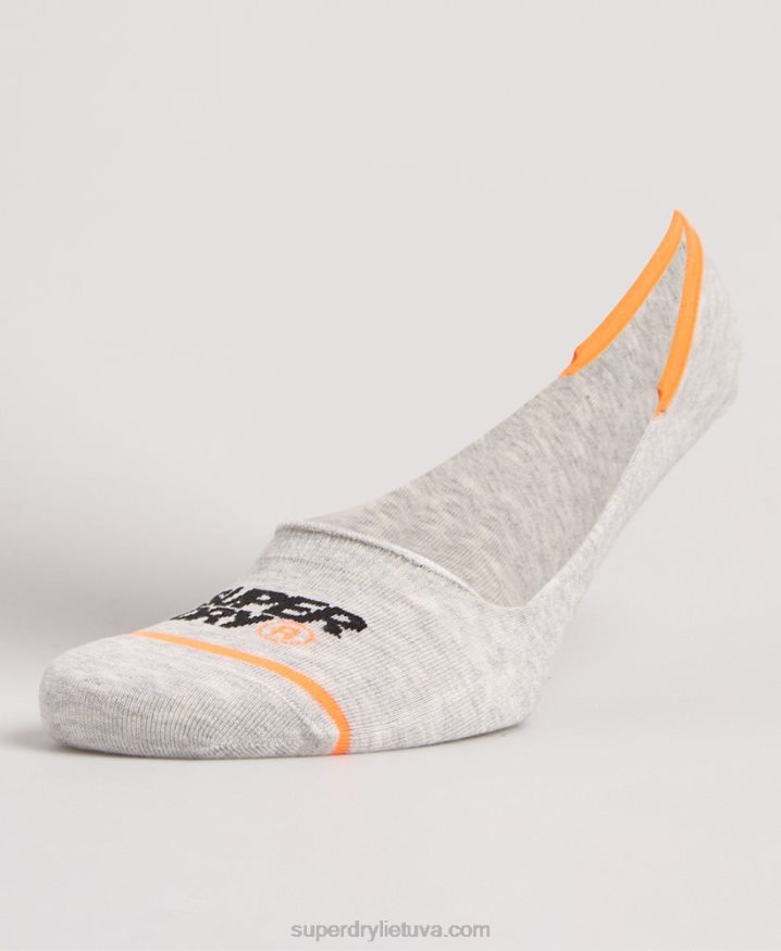 Superdry Organic Cotton No Show Trainer Socks White Men