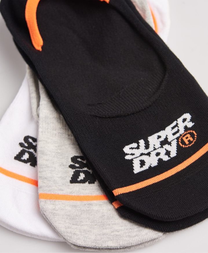 Superdry Organic Cotton No Show Trainer Socks White Men