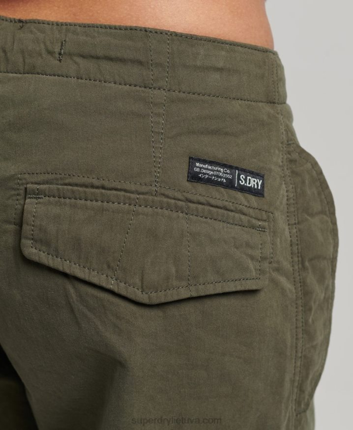 Superdry Organic Cotton Parachute Grip Pants Green Women