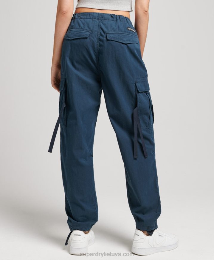 Superdry Organic Cotton Parachute Grip Pants Navy Women