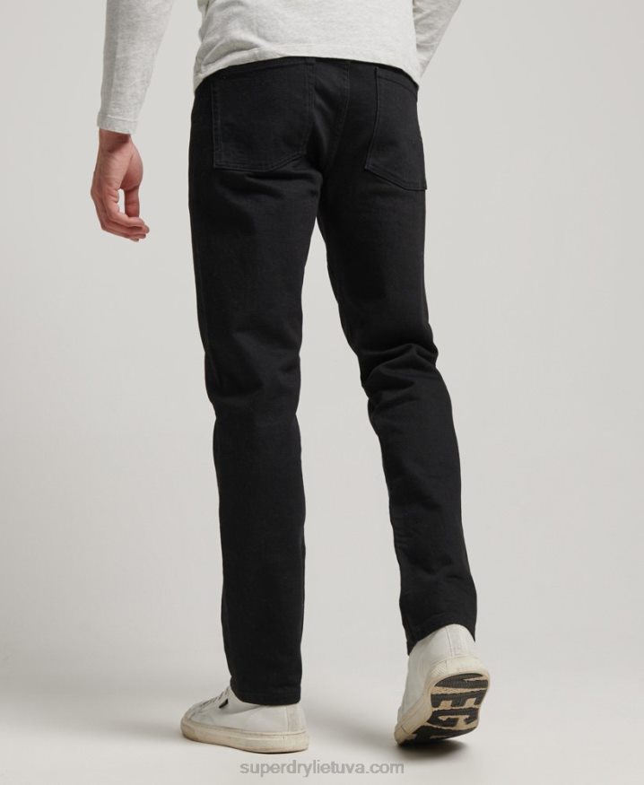 Superdry Organic Cotton Slim Straight Jeans Black Men