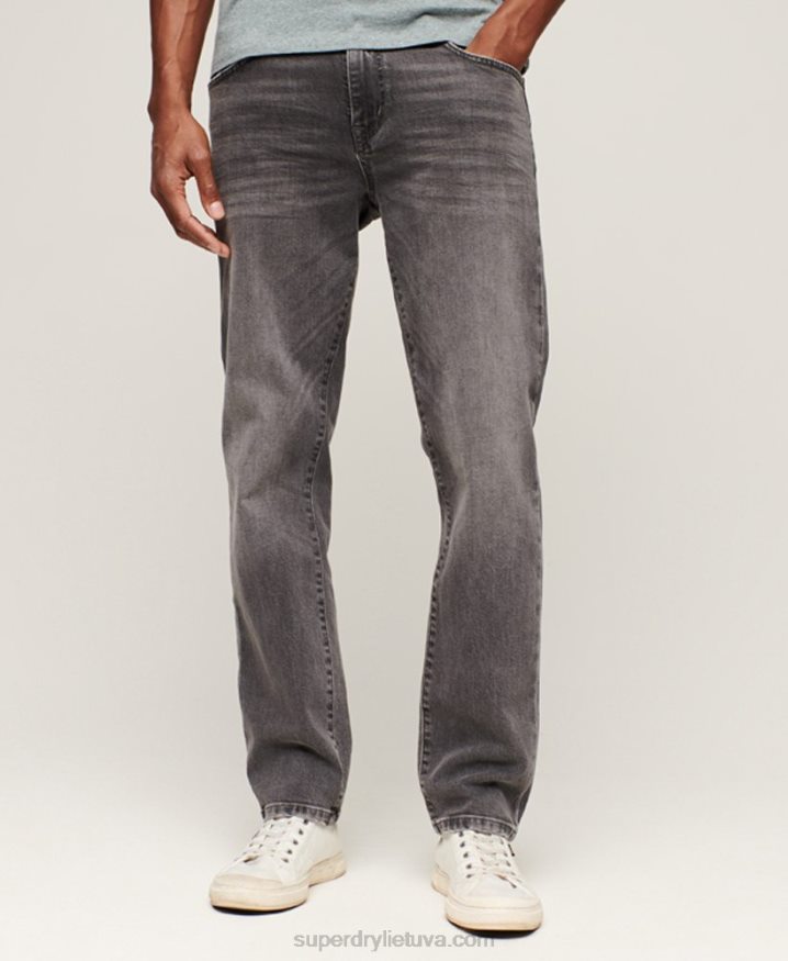 Superdry Organic Cotton Slim Straight Jeans Grey Men