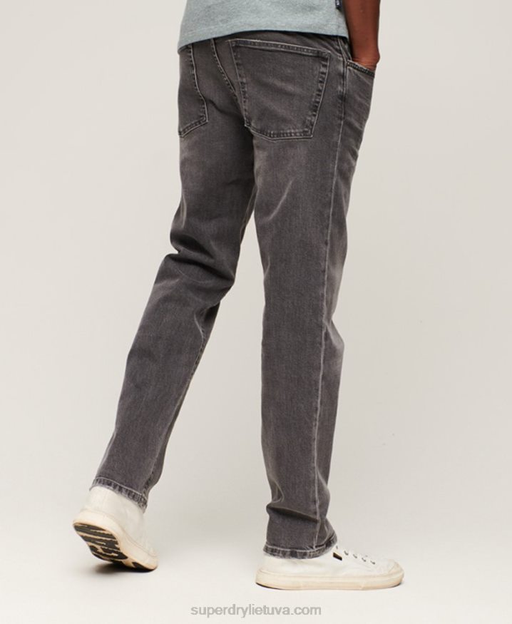 Superdry Organic Cotton Slim Straight Jeans Grey Men