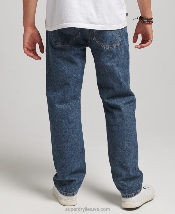 Superdry Organic Cotton Straight Jeans Dark Blue Men