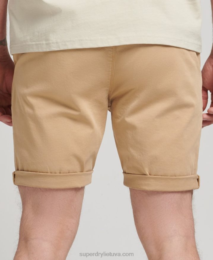 Superdry Organic Cotton Studios Core Chino Shorts Beige Men