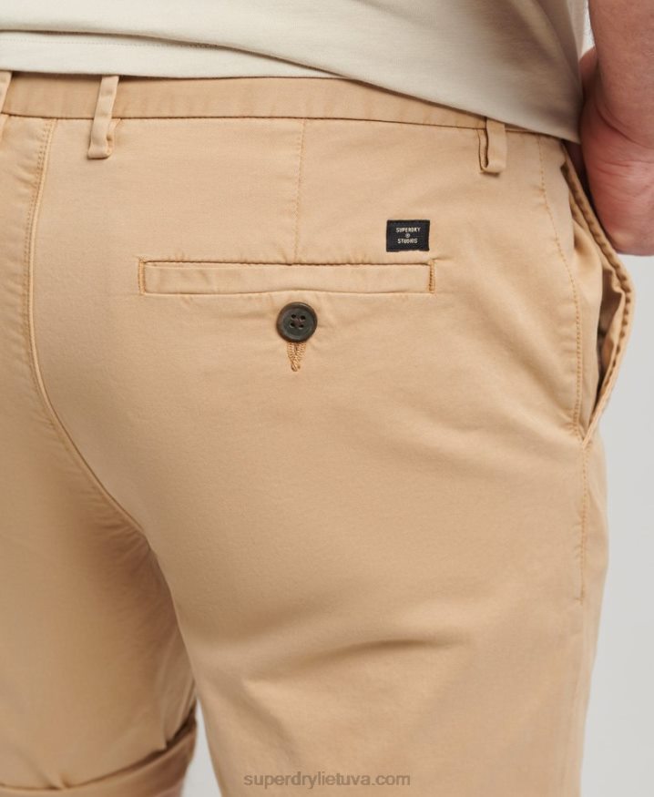 Superdry Organic Cotton Studios Core Chino Shorts Beige Men