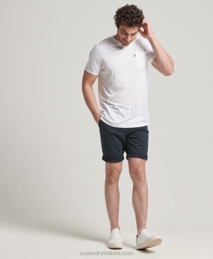 Superdry Organic Cotton Studios Core Chino Shorts Navy Men