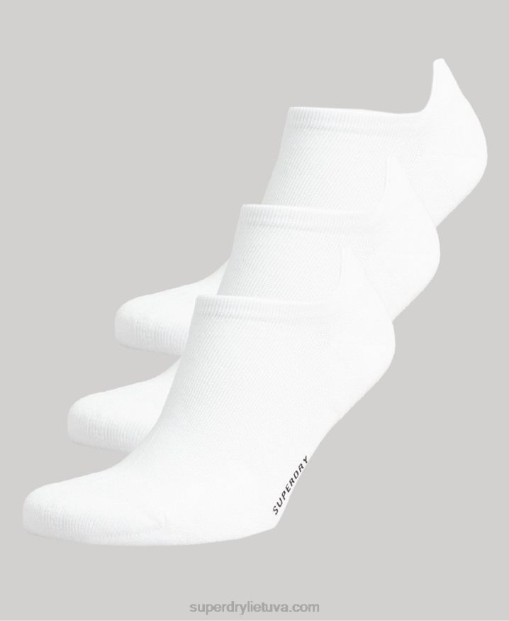 Superdry Organic Cotton Trainer Sock Pack White Men