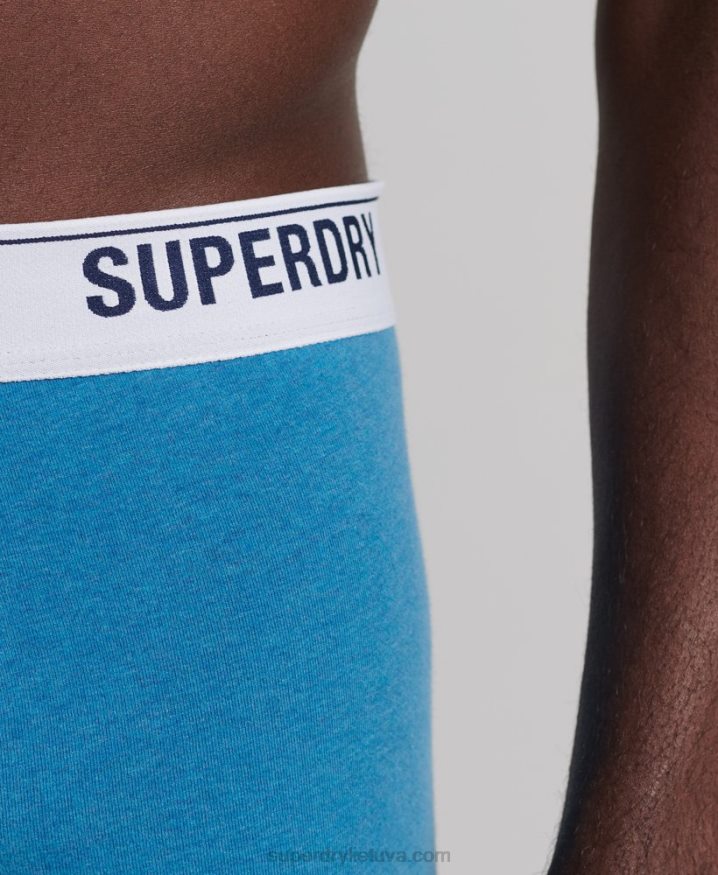 Superdry Organic Cotton Trunk Single Pack Blue Men